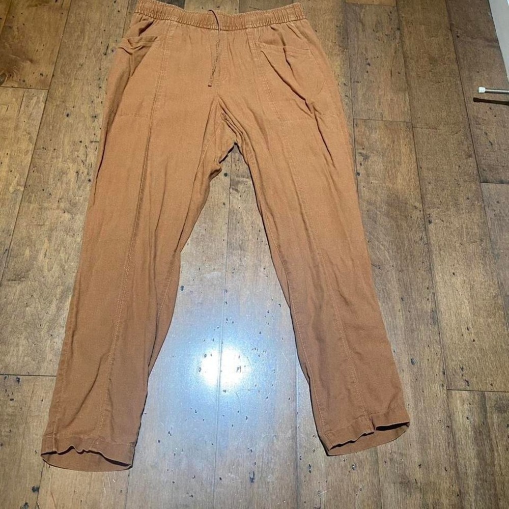 Old Navy brown linen pants Size M